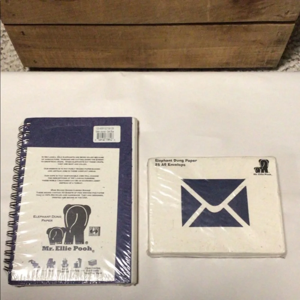 Mr. Ellie Pooh‎ Elephant Dung paper and envelopes Fair trade Gift Stationary